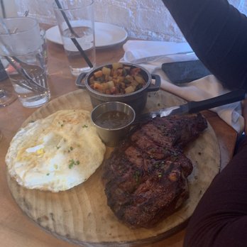 Chela Park Slope - Steak & eggs with a side of potato hash - Mexican Near Me - Brooklyn, New York