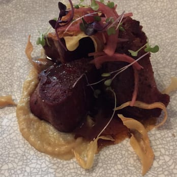 Twenty Seven Steps - Seared ox tongue - Modern European Near Me - Christchurch, CAN Twenty Seven Steps - Seared ox tongue - Modern European Near Me - Christchurch, CAN
