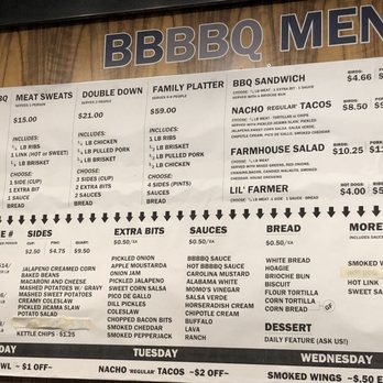 Blue Barn BBQ - Menu - Barbeque Near Me - Cedar Falls, Iowa