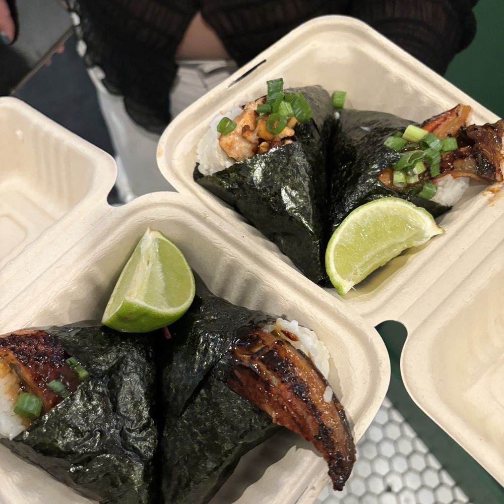 Oori Triangles - 2 Unagi Rice Triangles (~$11) - 4/5 stars - Salad Near Me - Berkeley, California Oori Triangles - 2 Unagi Rice Triangles (~$11) - 4/5 stars - Salad Near Me - Berkeley, California