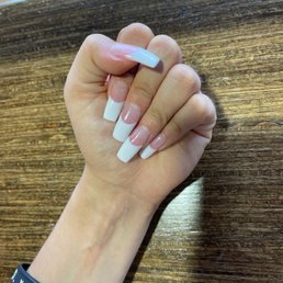 French tip full set nails French tip full set nails