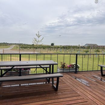 Bridging Vines Winery and Brewery - Just off the pergola deck, you can enjoy the beauty of the vineyard. - Wineries Near Me - Yukon, Oklahoma Bridging Vines Winery and Brewery - Just off the pergola deck, you can enjoy the beauty of the vineyard. - Wineries Near Me - Yukon, Oklahoma