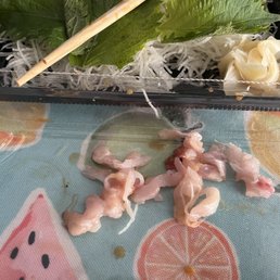 This is the gristle that I had to spit out!