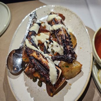 Giovanni's Brooklyn Eats - Polpo alla Griglia (grilled octopus with roasted potatoes) - Italian Near Me - Brooklyn, New York