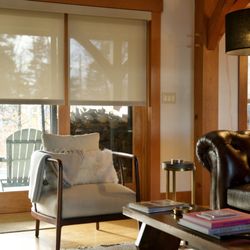 Gordon's Window Decor - EcoSmart Roller Shades, motorized with fascia.