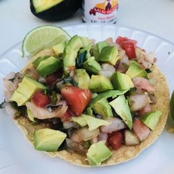 Tacos El Mezquite - Tostadas de camarones