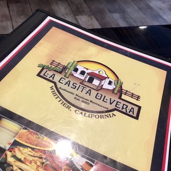 La Casita Olvera - Menu - Mexican Near Me - Whittier, California