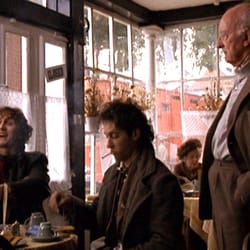 Cox and Robinson - Inside Cox & Robinson during filming of "Withnail & I" - the "We are not drunks, we are multimillionaires" scene!