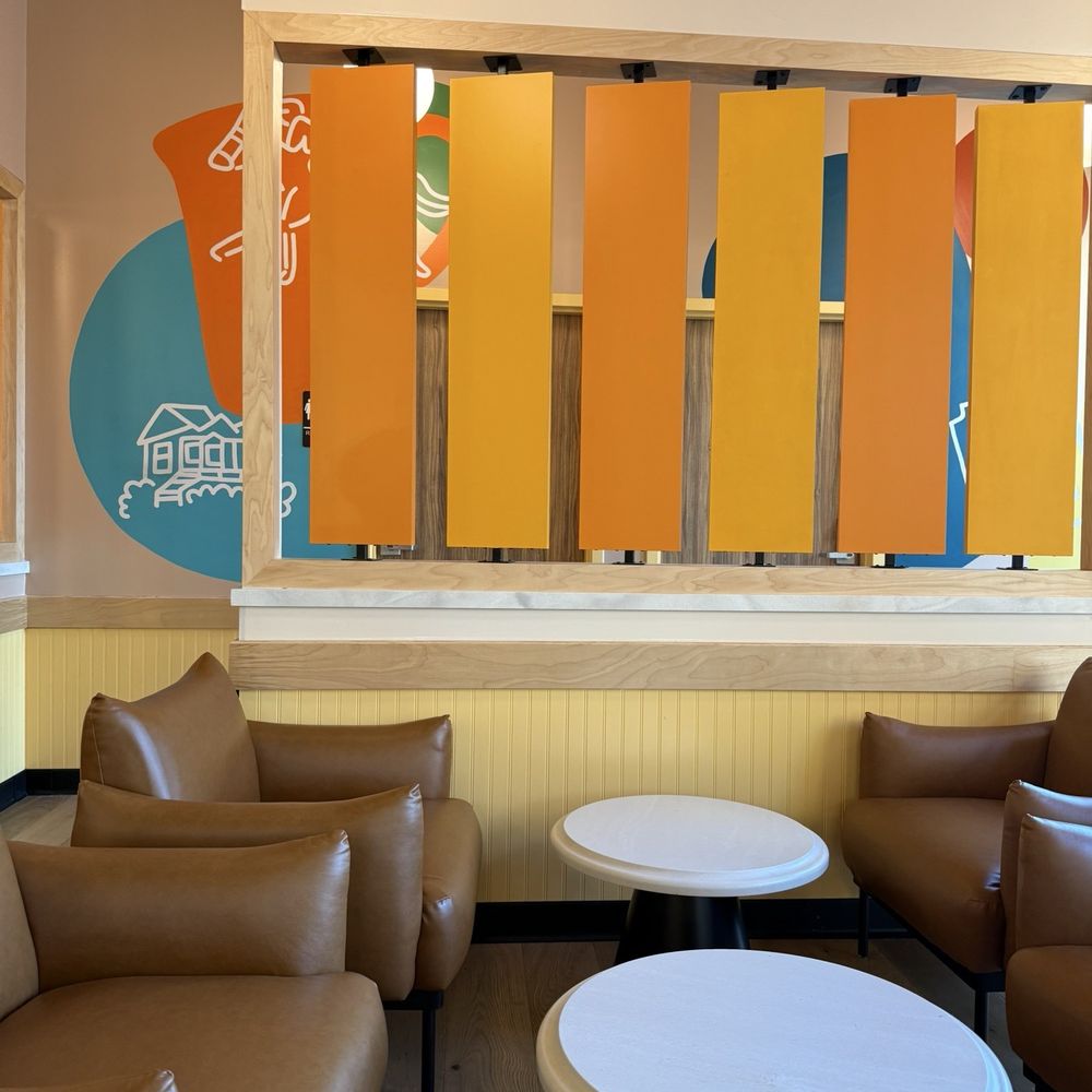 Philz Coffee - Interior . Bathroom behind the screen - Coffee & Tea Near Me - Pleasanton, California Philz Coffee - Interior . Bathroom behind the screen - Coffee & Tea Near Me - Pleasanton, California