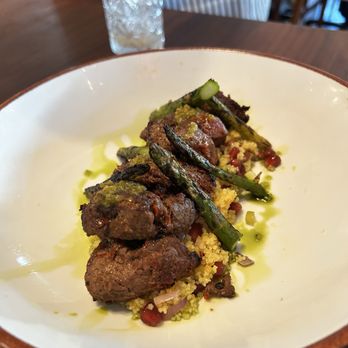 Alora Social - Beef shashlik... my colleague said it was a little dry and tough. - Mediterranean Near Me - San Ramon, California