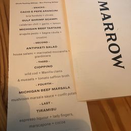Chefs menu