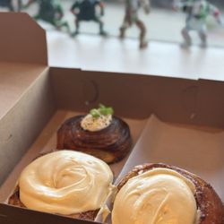 Yeast Coast Bakehouse - Two original and a bagel bites roll.