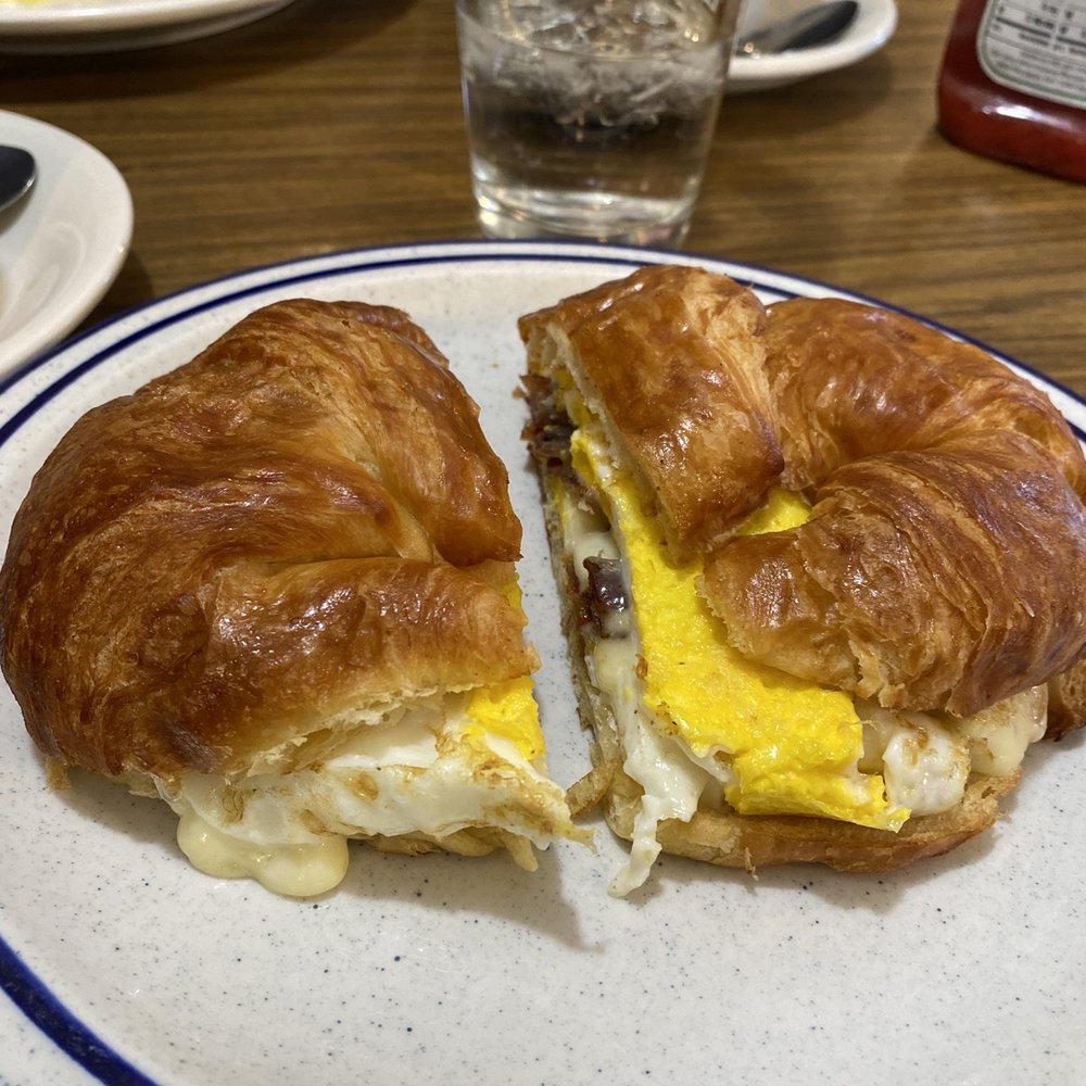 Tool's Restaurant - Egg, cheese & bacon on croissant - New American Near Me - Delmar, New York