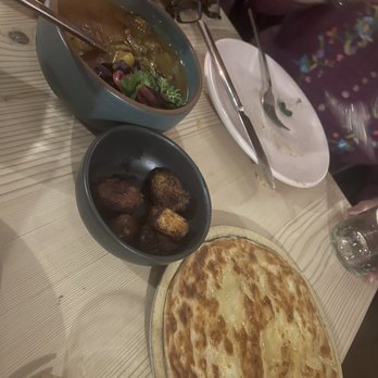 Canje - Wagyu Beef Curry, Fried Sweet Plantains, and Roti - Caribbean Near Me - Austin, Texas