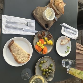 The Rose - pickled veg, bread and butter, marinated olives - Wine Bars Near Me - San Diego, California