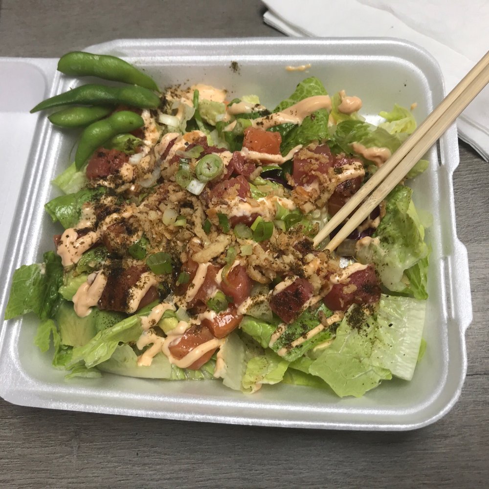 The One Cafe - Salmon and tuna sushi bowl on lettuce $11.99 after tax - Sandwiches Near Me - Edmond, Oklahoma The One Cafe - Salmon and tuna sushi bowl on lettuce $11.99 after tax - Sandwiches Near Me - Edmond, Oklahoma