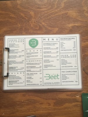 Menu photo 1 Visbar Beet Amsterdam, NH Menu photo 1 Visbar Beet Amsterdam, NH