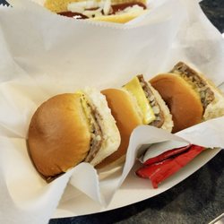 Fly Bar - The creme de la creme: White Castle slider.