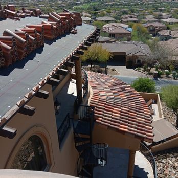 Hays Roofing - Redland Clay Tile Install over a 2 layer MBTechnologies TU43 underlayment System installed per Tile Roofing Industry Alliance Standards - Roofing Near Me - Phoenix, Arizona