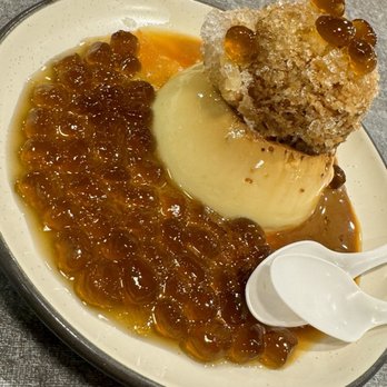 Lua Vietnamese Cuisine - D11 Banh Flan Tran Chau- Boba Coffee Flan - Vietnamese Near Me - Edison, New Jersey