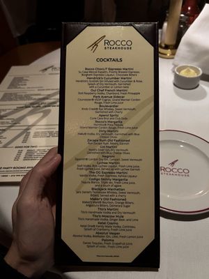 Menu photo 5 Rocco Steakhouse New York, NY Menu photo 5 Rocco Steakhouse New York, NY
