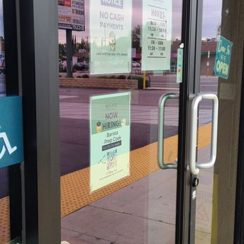 Bounce Boba Lounge - Their hours and notice on the door - Juice Bars & Smoothies Near Me - Northridge, California