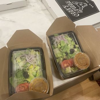 Ozzy's Apizza - over packaged House Salad - Pizza Near Me - Los Angeles, California Ozzy's Apizza - over packaged House Salad - Pizza Near Me - Los Angeles, California