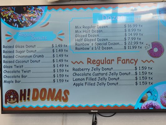 Menu photo 2 Rainbow’s Donuts Las Vegas, NV
