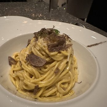 Potente - Spaghetti Al Tartufo Nero - Italian Near Me - Houston, Texas Potente - Spaghetti Al Tartufo Nero - Italian Near Me - Houston, Texas