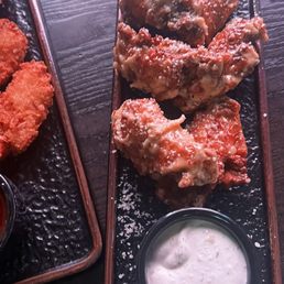 Garlic parm wings Garlic parm wings