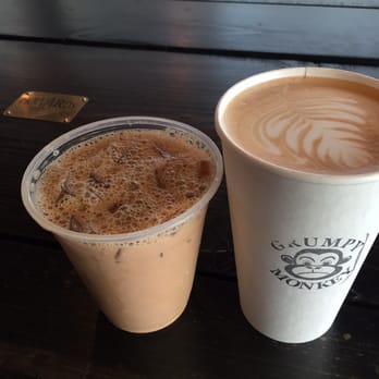 Union Roasters - An iced 8th wonder of the world and a hot ape escape, only problem was my cup had a bottom. - Coffee & Tea Near Me - Coeur d'Alene, Idaho Union Roasters - An iced 8th wonder of the world and a hot ape escape, only problem was my cup had a bottom. - Coffee & Tea Near Me - Coeur d'Alene, Idaho
