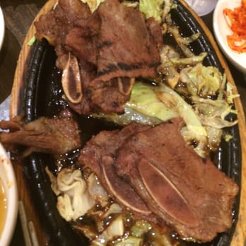 Korea House - This is what's left of the Kalbi after 4 people went to town! Good size portions and oh so tender! - Korean Near Me - Concord, California