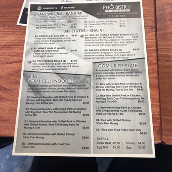 Pho Bistro - Menu - Vietnamese Near Me - Elk Grove, California Pho Bistro - Menu - Vietnamese Near Me - Elk Grove, California