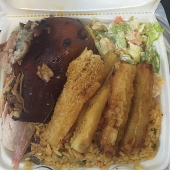 Ideal Market - Yellow Rice w veggies, Salad, Pork, & Yuca 10$ - Grocery Near Me - Gretna, Louisiana Ideal Market - Yellow Rice w veggies, Salad, Pork, & Yuca 10$ - Grocery Near Me - Gretna, Louisiana