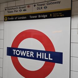 Tower Hill Underground Station - Signage