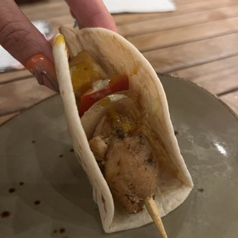 Rufa - Chicken & pineapple squewer - Cocktail Bars Near Me - Sarasota, Florida