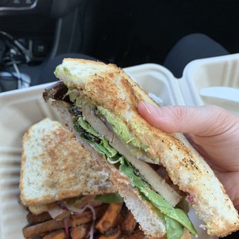 Rosetta's Kitchen - Tofu and avocado sandwhich with Sweet Tater Fries - Vegetarian Near Me - Asheville, North Carolina