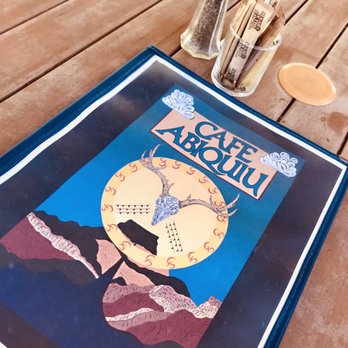 Cafe Abiquiu - Menu graphics - Mexican Near Me - Abiquiu, New Mexico