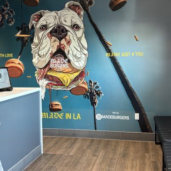 Made Burgers Take Out - Wall art inside the restaurant - American Near Me - Gardena, California Made Burgers Take Out - Wall art inside the restaurant - American Near Me - Gardena, California