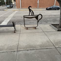 Crooked Tree Coffee & Cakes - Bike rack outside