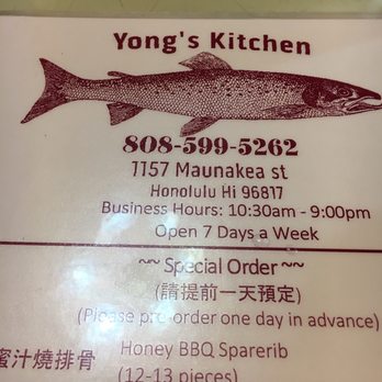 Yong’s Kitchen - Cantonese Near Me - Honolulu, Hawaii Yong’s Kitchen - Cantonese Near Me - Honolulu, Hawaii