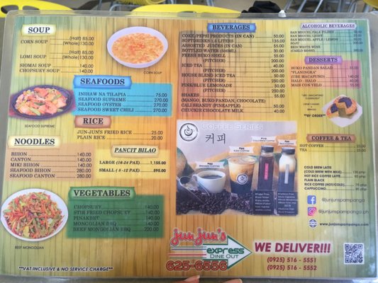 Menu photo 3 Jun Jun's Restaurant Angeles City, PAM