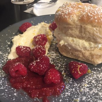 Back 40 - Cheesecake stuffed biscuit with fresh berries - Comfort Food Near Me - North Kingstown, Rhode Island
