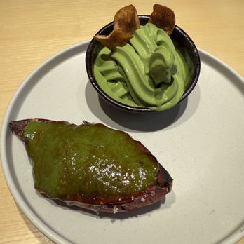 Tendon Kohaku - Matcha sweet potato creme brûlée (seasonal) - Japanese Near Me - Seattle, Washington Tendon Kohaku - Matcha sweet potato creme brûlée (seasonal) - Japanese Near Me - Seattle, Washington