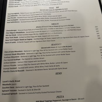 Luceti's on 25th - Menu - Italian Near Me - San Mateo, California Luceti's on 25th - Menu - Italian Near Me - San Mateo, California