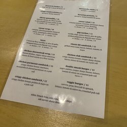 The Gap Pub & Grill - Menu
