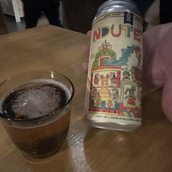 The Wolf's Tailor - How cool is this local corn lager with Aztec designs? - New American Near Me - Denver, Colorado