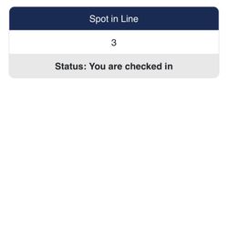Exer Urgent Care - Redlands - The website gives you your place in line but you have to continuously refresh the page. 3 in line took 2 hours.