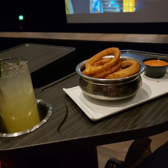 Silverspot Cinema - Onion rings and cocktail - Cinema Near Me - Orange, Ohio Silverspot Cinema - Onion rings and cocktail - Cinema Near Me - Orange, Ohio