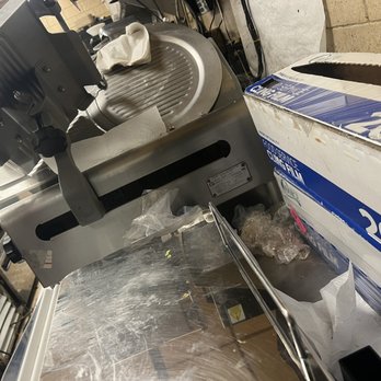 Bagel Oasis - Meat slicer that always dirty, not to mention they slice cheese on this machine as well !! - Bagels Near Me - Fresh Meadows, New York Bagel Oasis - Meat slicer that always dirty, not to mention they slice cheese on this machine as well !! - Bagels Near Me - Fresh Meadows, New York